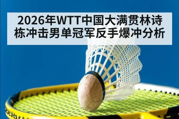2026年WTT中国大满贯林诗栋冲击男单冠军反手爆冲分析